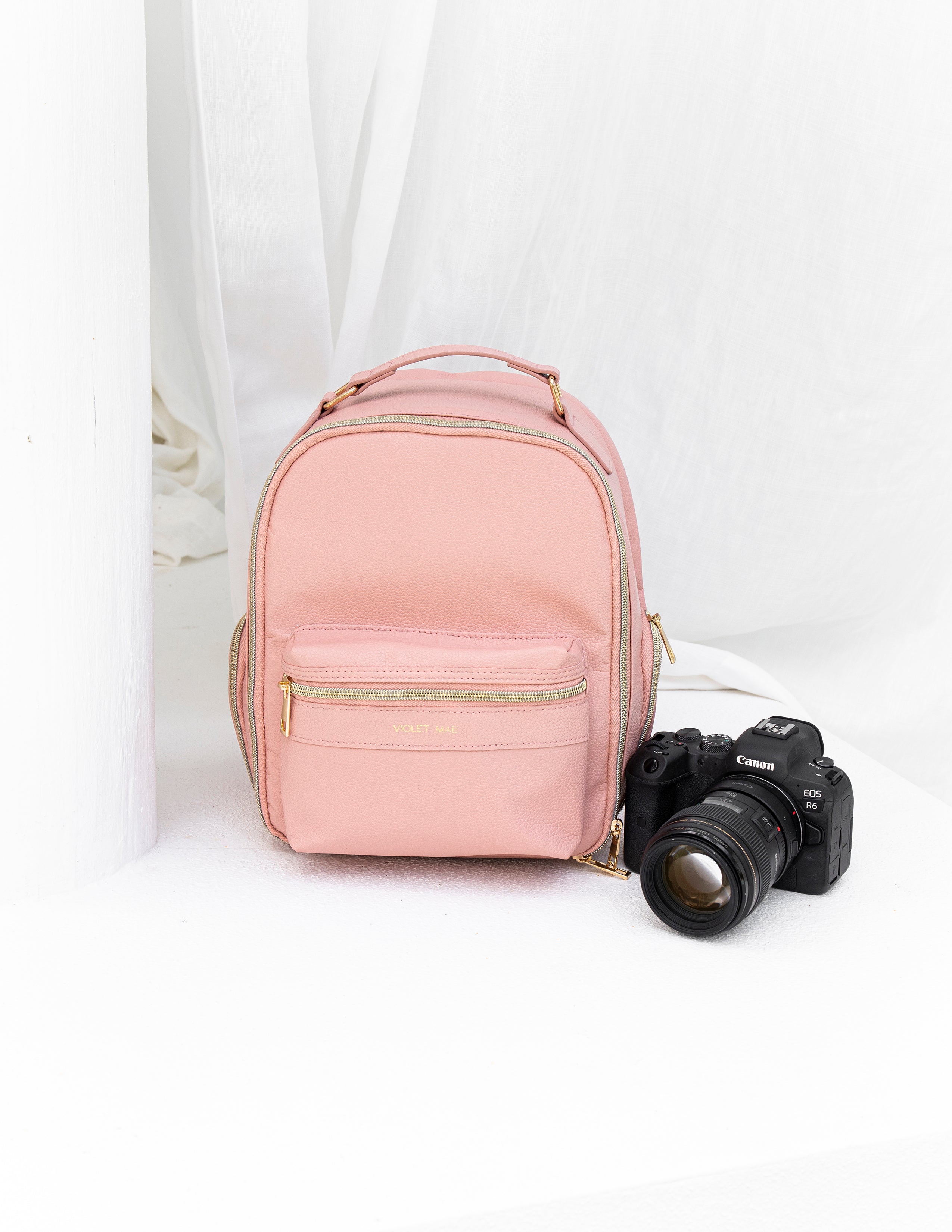 forever 21 mini backpack pink Isabella Camera Backpack – Stylish & Compact Pink Bag