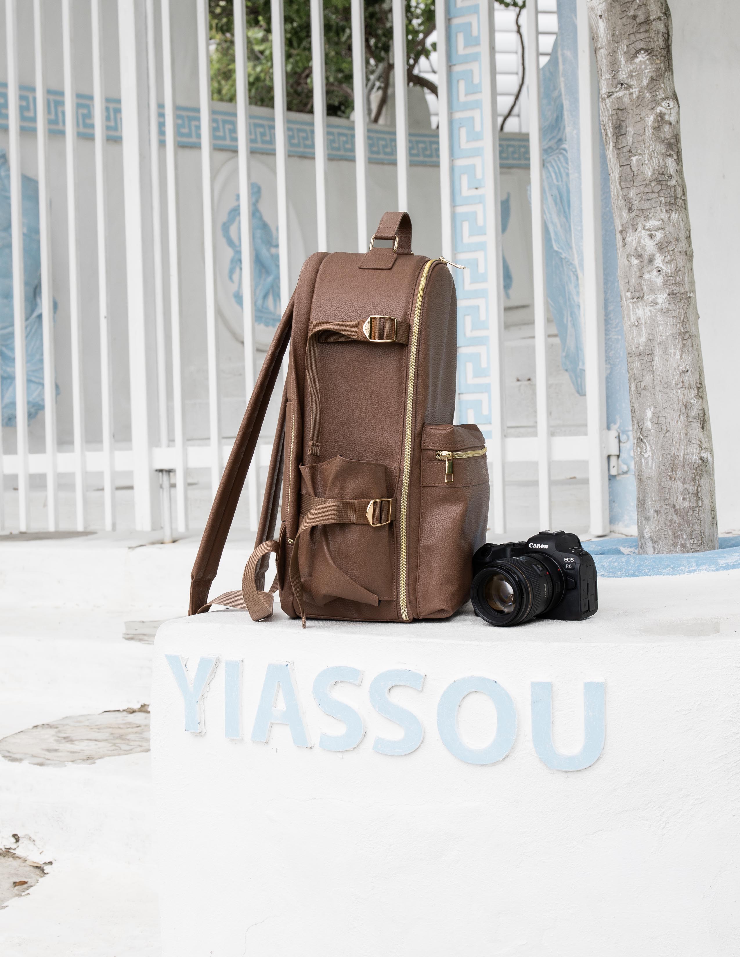 camera backpack leather Huxlie Camera Backpack