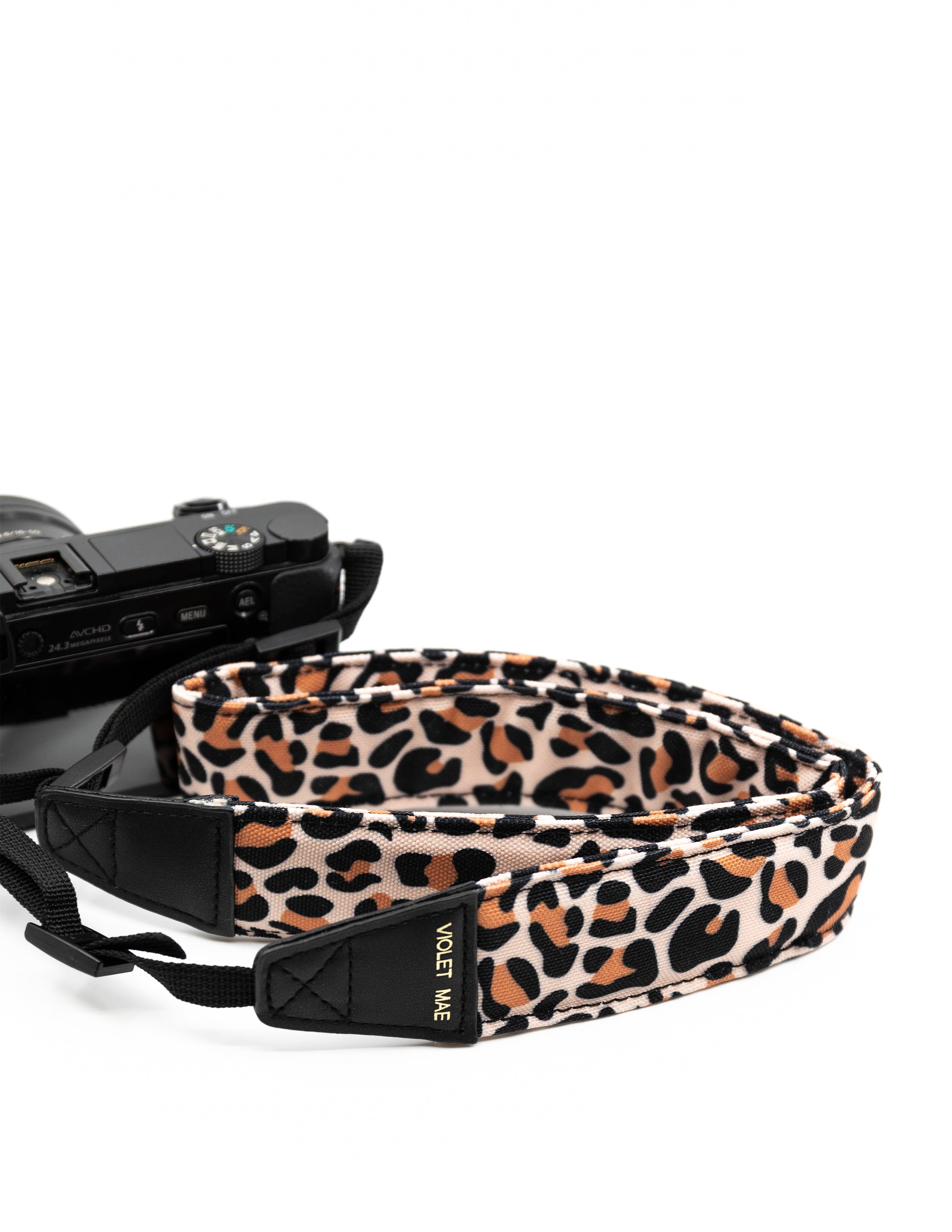 leopard print camera strap