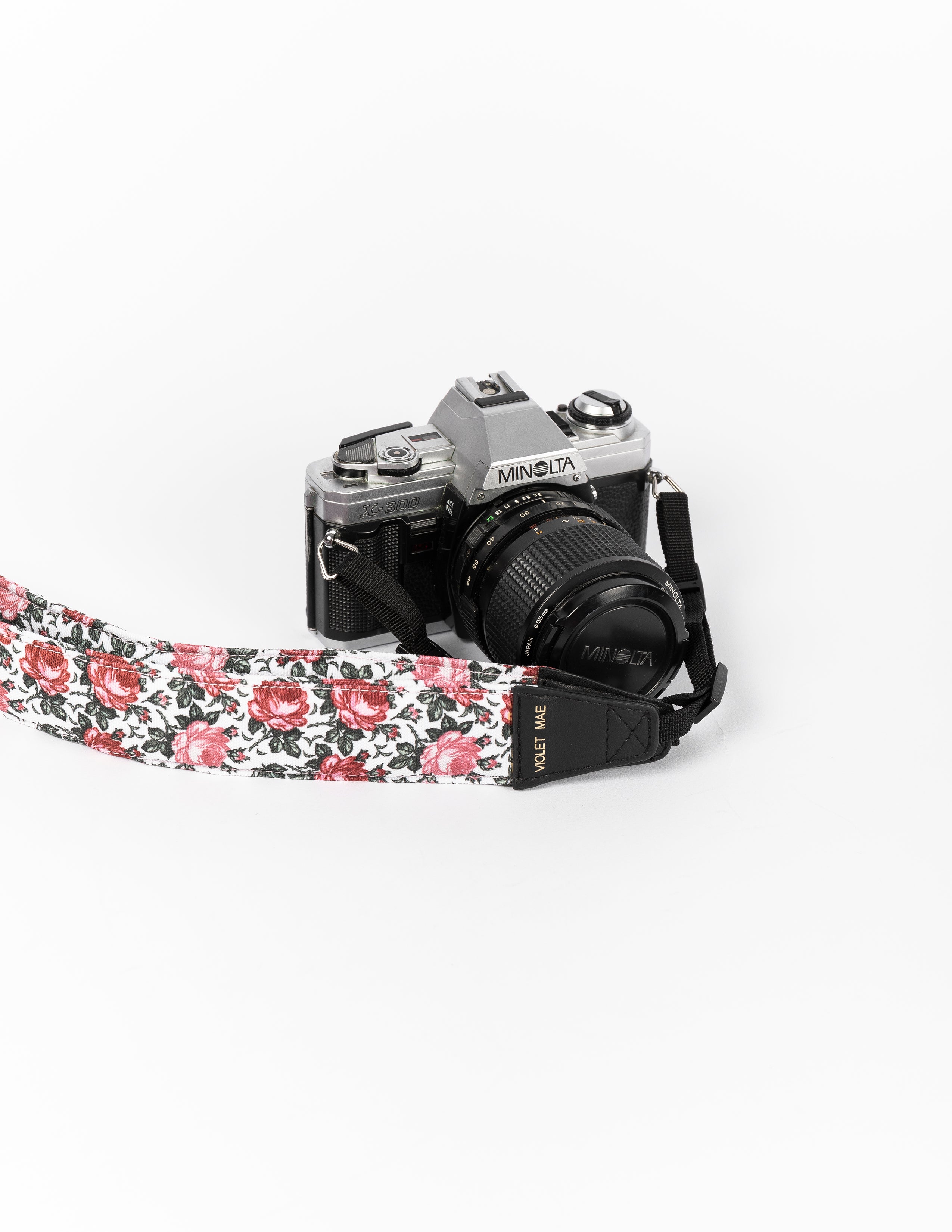 womens rose camera strap